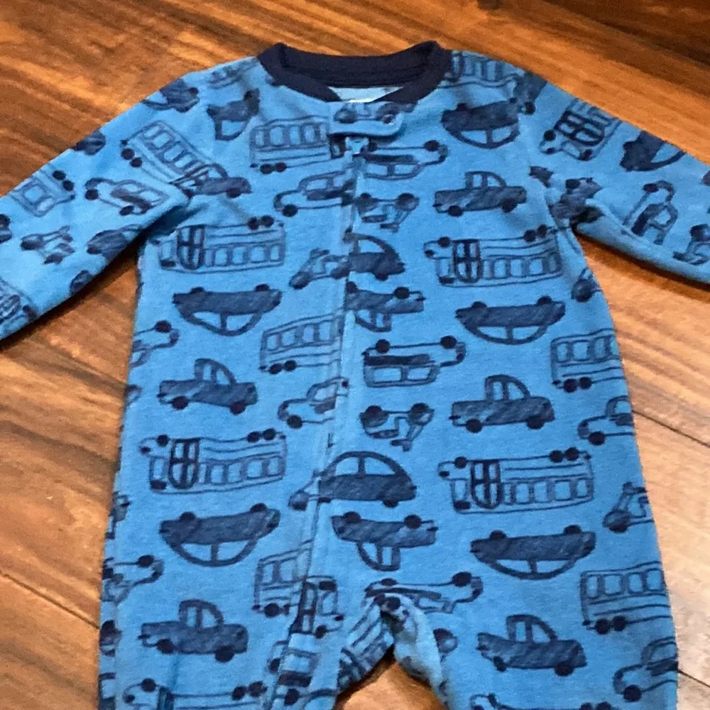 Carter’s Auto Pajamas Blue Size 12 Months